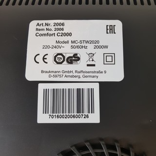 Bếp Từ Đơn CASO C2000 2000W Hàng Đức