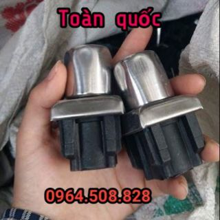 Bộ 10 chiếc chân tăng chỉnh inox bọc nhựa vuông 38, 40 cho chân bàn ghế, bếp công nghiệp