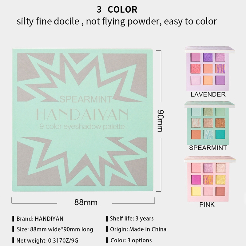 (Hàng Mới Về) Bảng Phấn Mắt Handaiyan 9 Màu Tông Nhũ Và Lì Trang Điểm Thời Trang | BigBuy360 - bigbuy360.vn