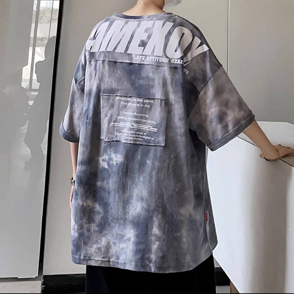 Áo Phông Loang Unisex Tay Lỡ Chất Cực Đẹp,Áo Loang Nhiều Màu Chất Co Dãn Mềm Mịn | BigBuy360 - bigbuy360.vn