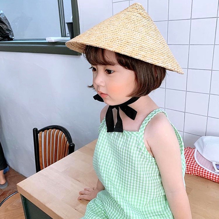 Nón Lá Cói Mùa Hè Dễ Thương Cho Bé Đi Biển Đi Chơi HANNAH KIDS