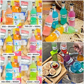 1 Chai Nước Ép Cocktail Trái Cây Rio Chai Thủy Tinh 275ml - DING DING FOOD
