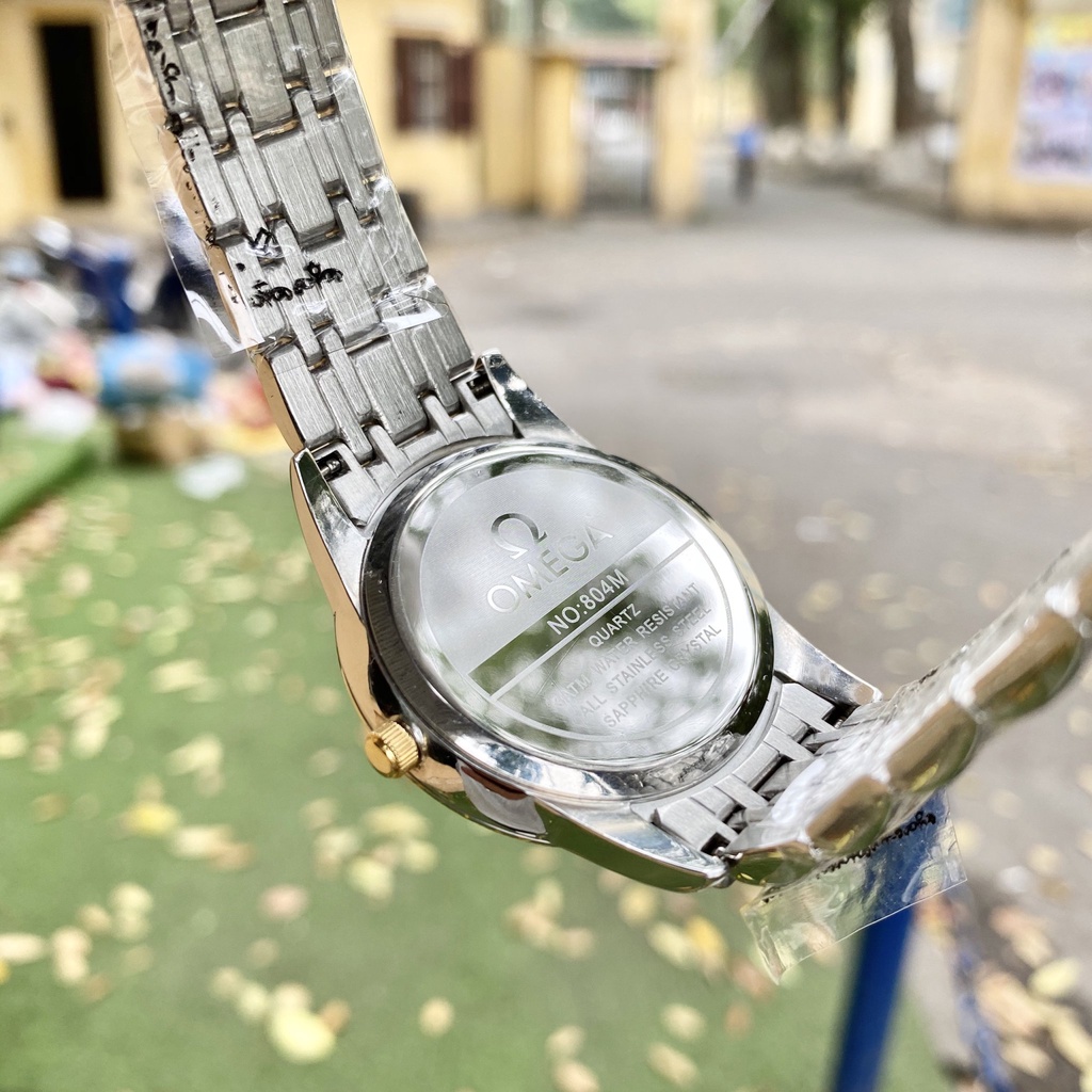 Đồng Hồ NAM 0me.ga OM047 Chống Xước, Chống Nước TUYỆT ĐỐI - TẶNG 1 Vòng Đá Tỳ Hưu + 2 pin AG4