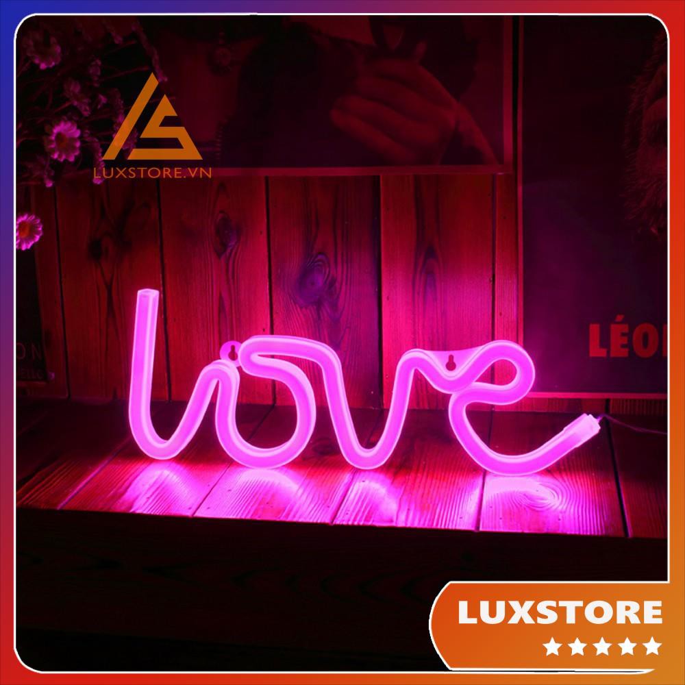 ĐÈN LED NEON TRANG TRÍ CHỮ LOVE - ĐÈN DECOR QUÀ TẶNG SINH NHẬT LỄ TÌNH NHÂN