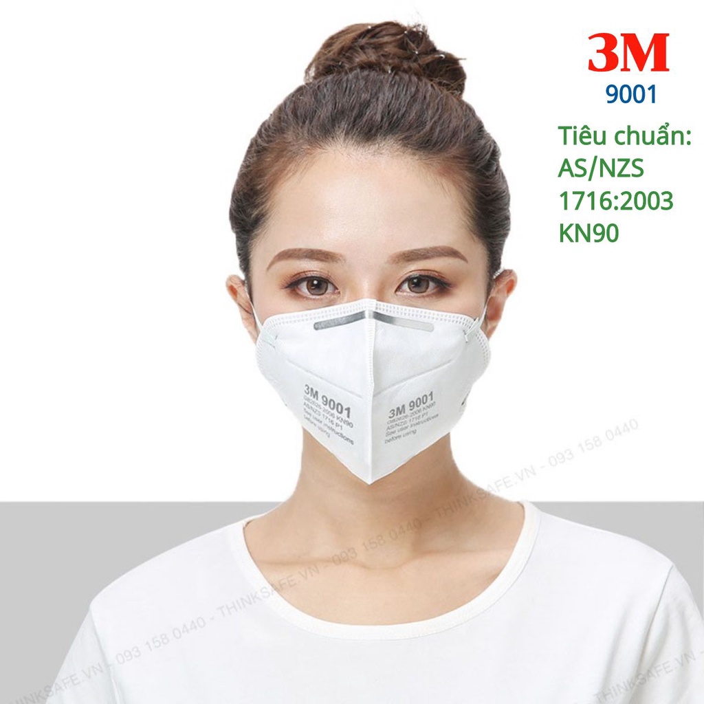 Khẩu Tran g Y Tế Kháng Khuẩn Chống Bụi 3M Việt Nam - Bảo Vệ Khỏi Vi Khuẩn & Chất Độc Hại 99%a