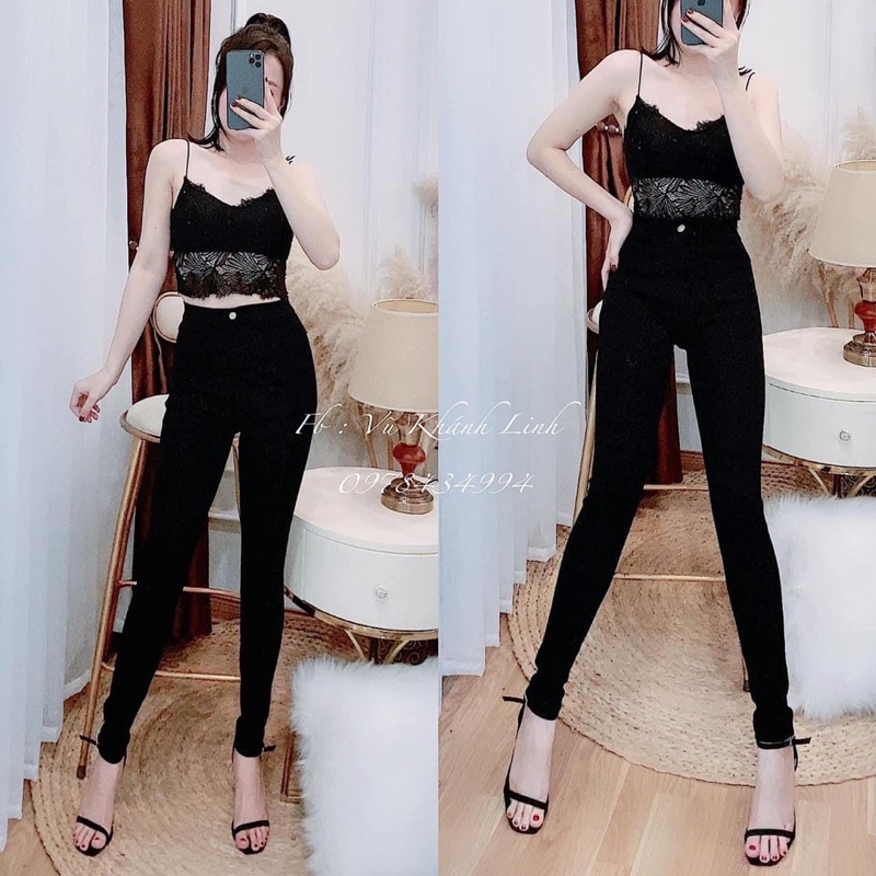 M68_002 QUẦN TREGGING ĐEN ZR