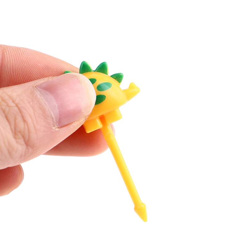 [INVN]6 pieces Baby cartoon animal lunch sign decorative fork fruit sign