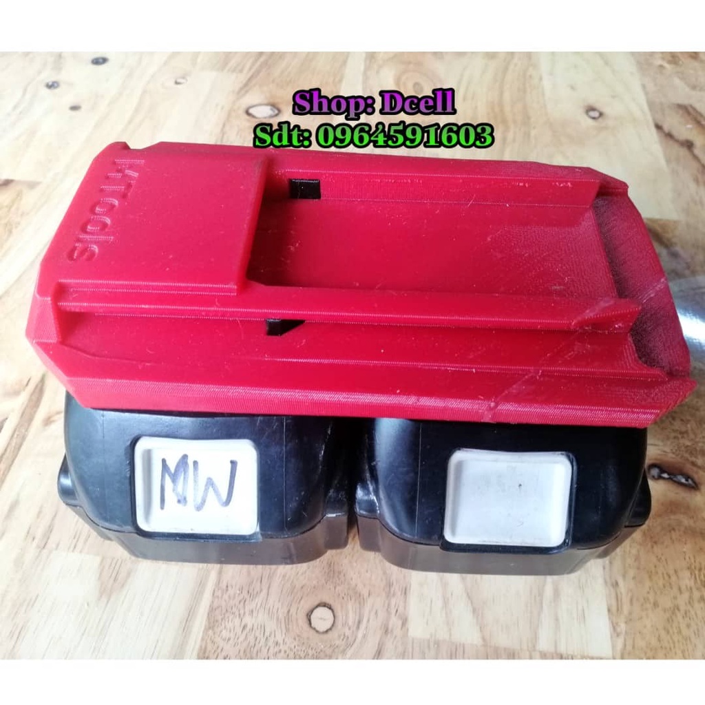 Đế Chuyển Pin Makita Cho Máy Hilti 36v Te6 - A36 Không Than Và Có Than In 3D Nhựa Chịu Lực Siêu Bền - Pin Hilti, Makita