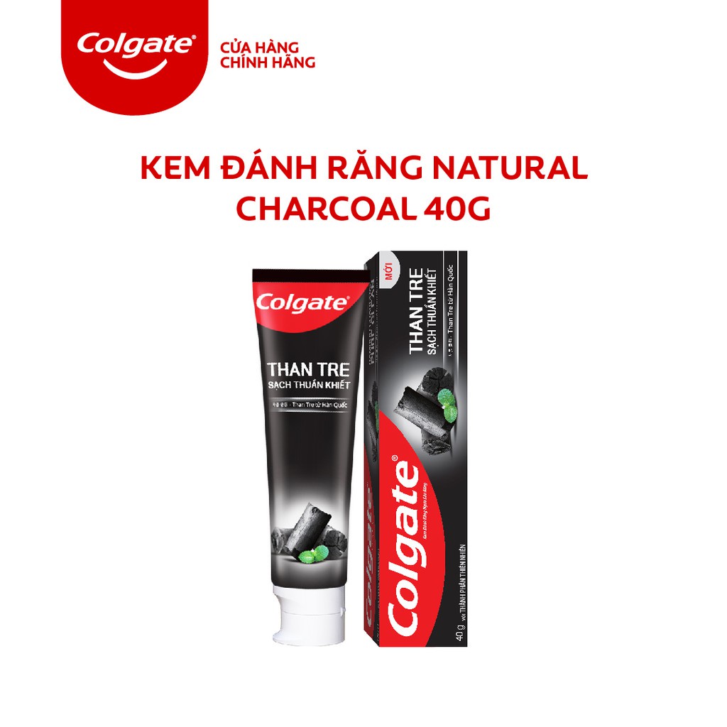Kem đánh răng Colgate từ Than tre Hàn Quốc &amp; bạc hà thiên nhiên sạch khuẩn 100g