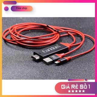 Dây cáp Lightning to HDMI Earldom (2m), Kết nối truyền hình ảnh từ điện thoại lên tivi