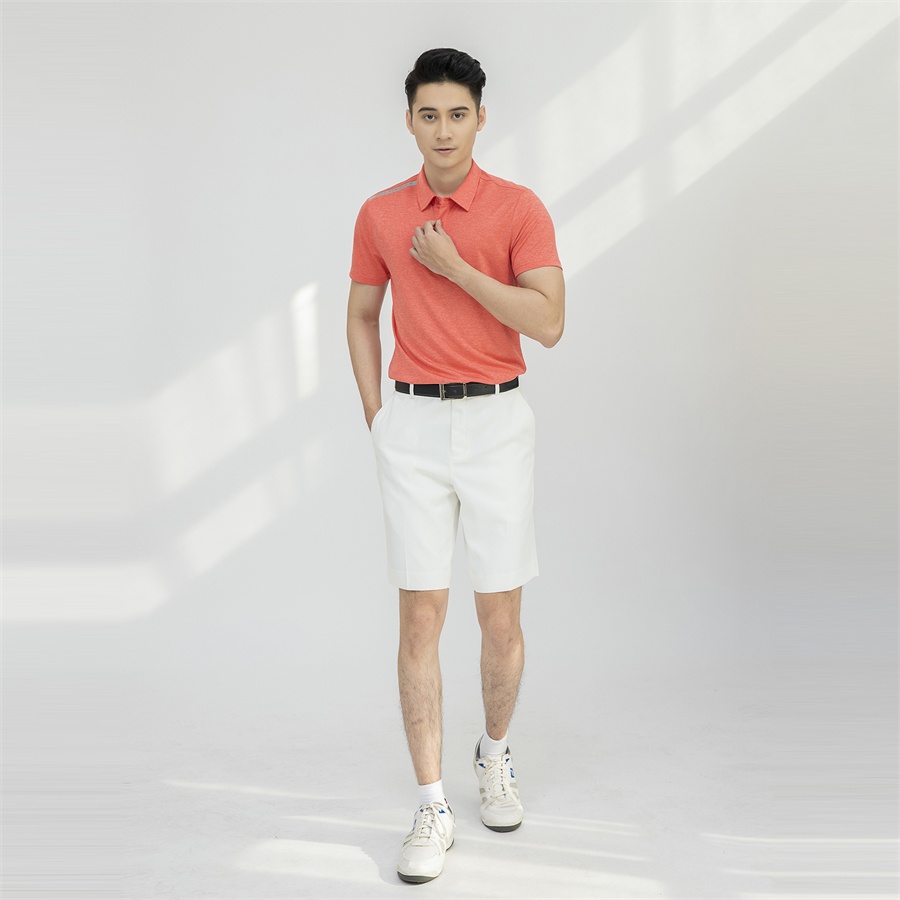 Áo polo nam ARISTINO phom Golf fit, thiết kế basic, họa tiết dệt jacquard tinh tế - APSG11S1