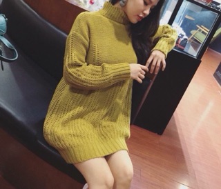 Váy len QC dày đẹp l1