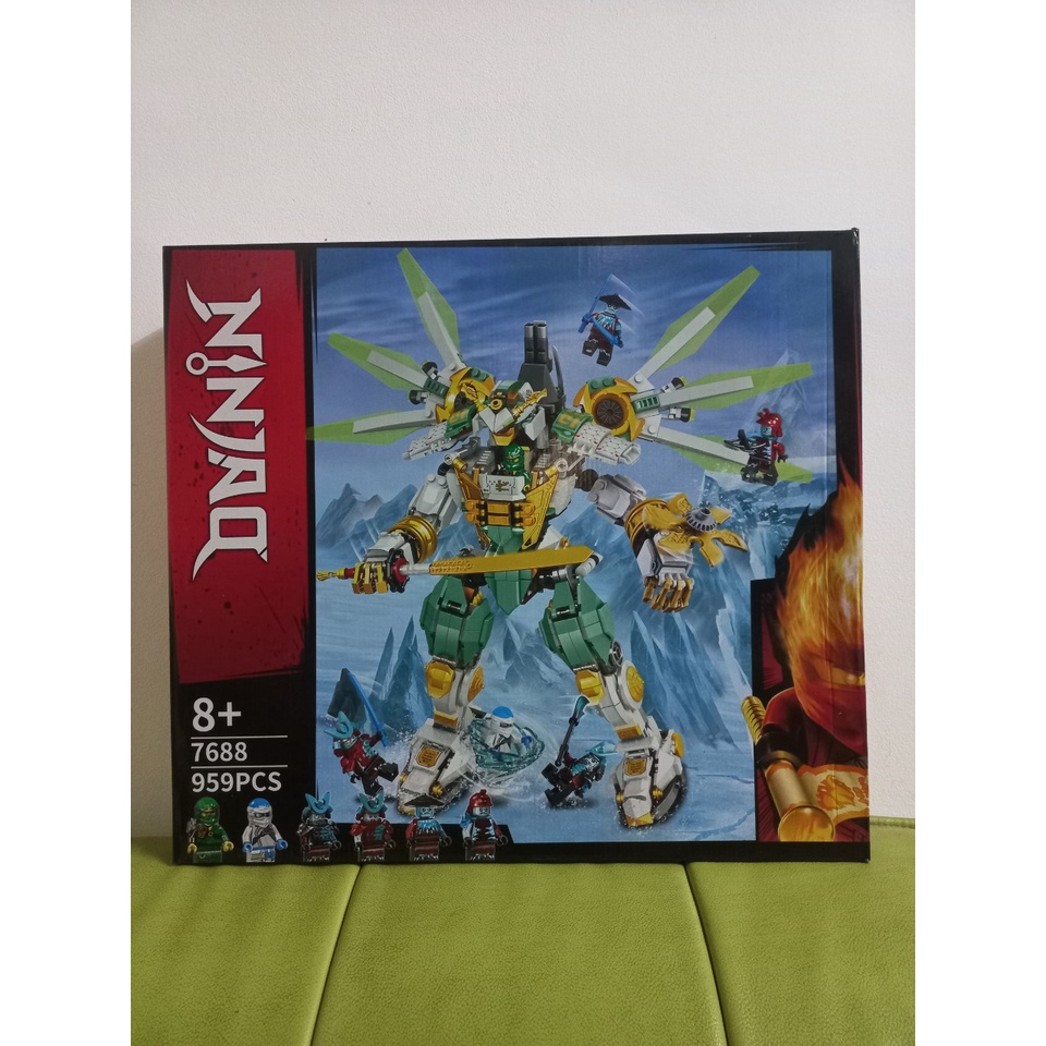 Lắp ráp ninja 7688/4020 Lloyd’s Titan Mech Robot khổng lồ của ninja xanh lá Lloyd