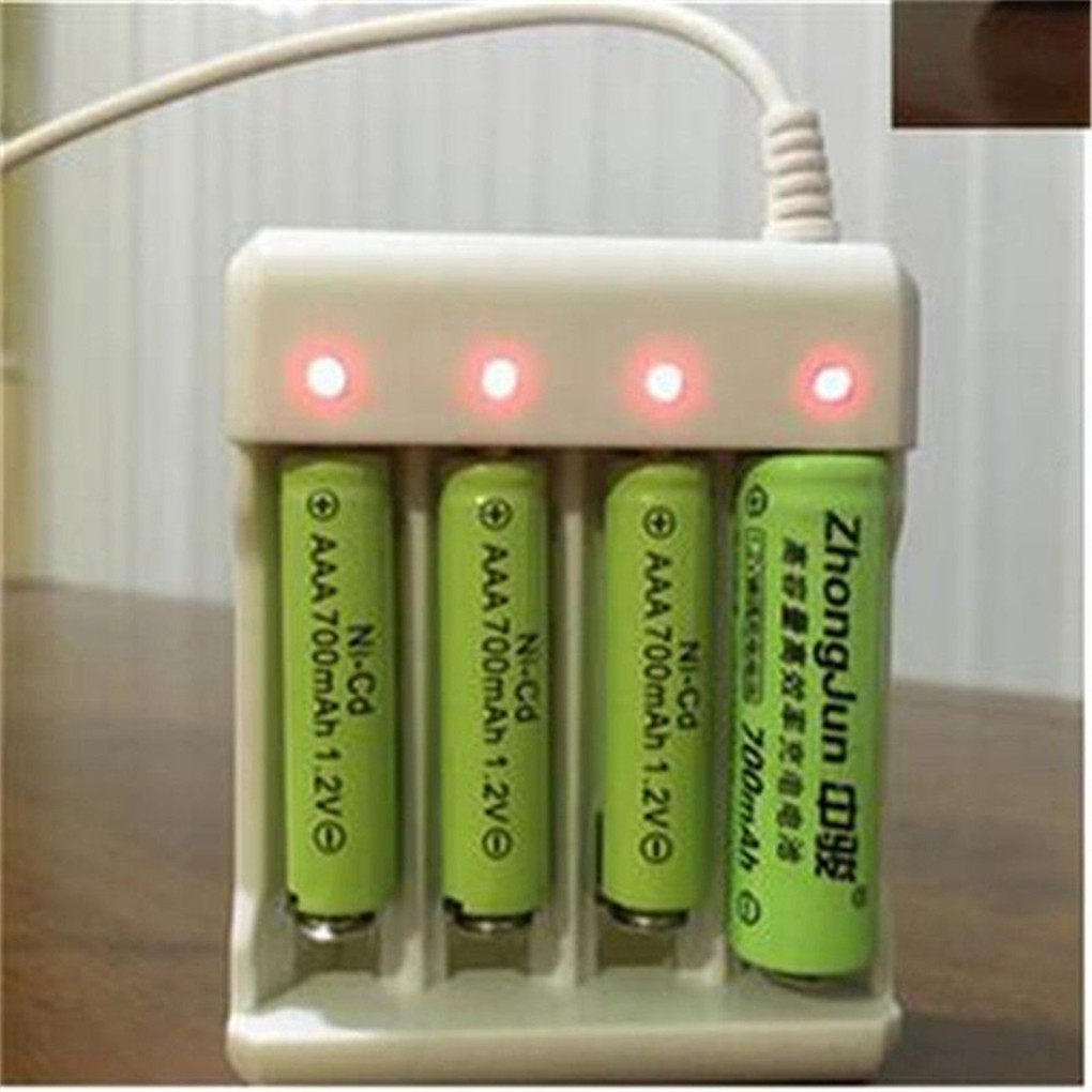 USB 4 Slots Fast Charging Battery Charger Short Circuit Protection AAA and AA Rechargeable Battery Station  Kitchentool