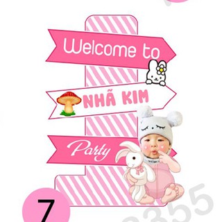 Cây welcome sinh nhật bé gái