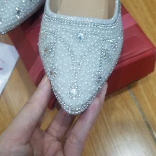 [Le' Canari] Giày cô dâu, giày cưới - Pha lê