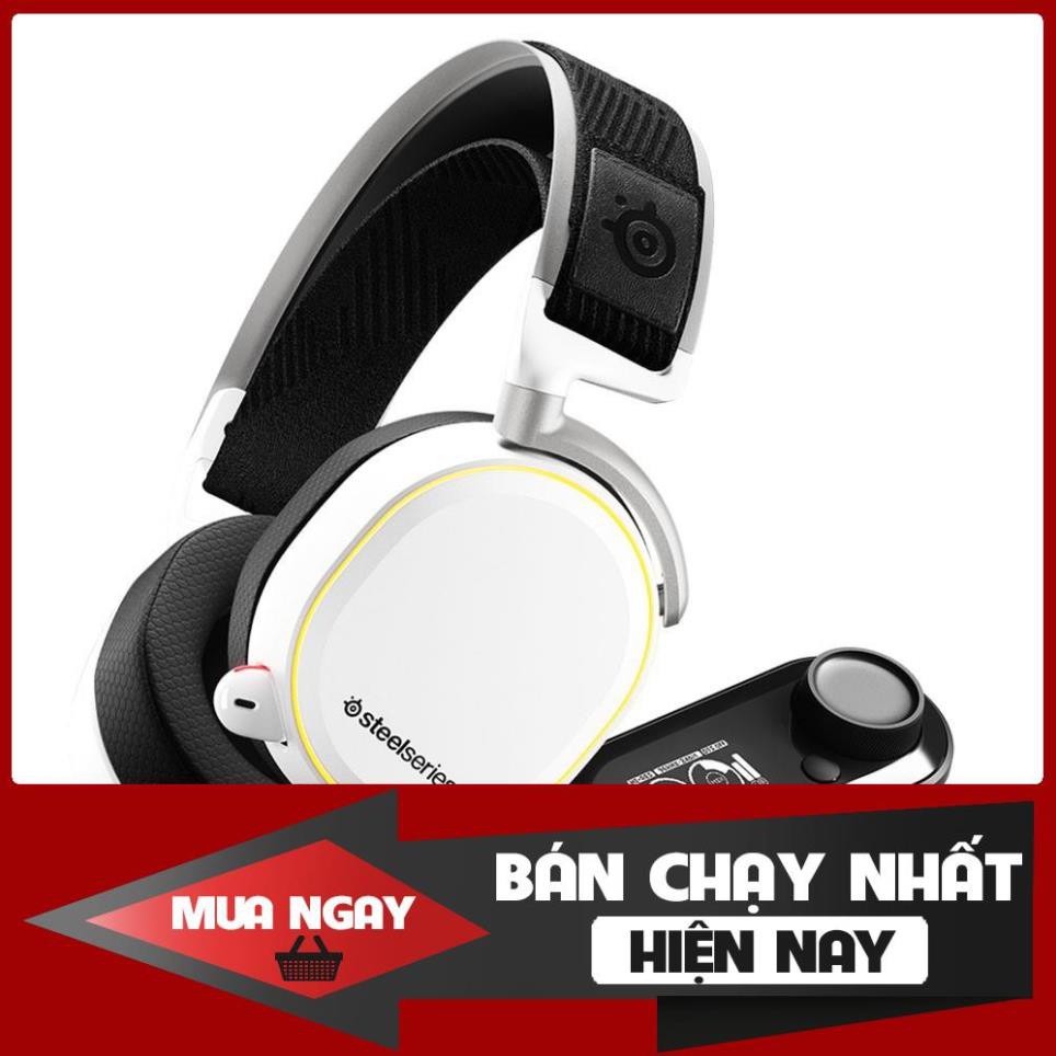 Tai nghe gaming có dây Steelseries Arctis Pro RGB + Game DAC 7.1 (White) 61454 (Tặng gối Steelseries)