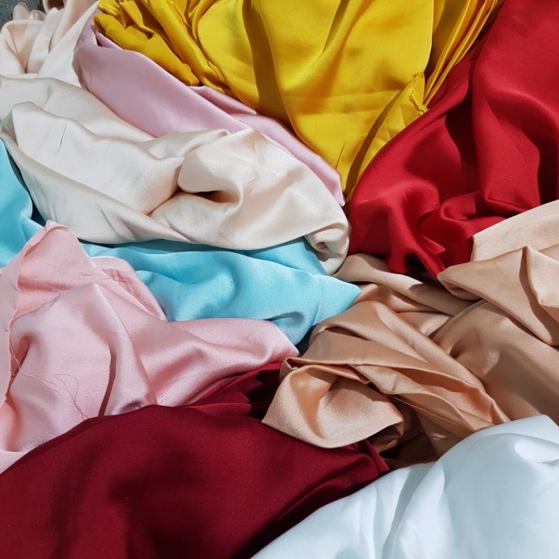 1M Lụa Thái Silk Bóng Mượt Mềm Trơn Tay