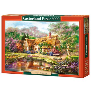 ỏrder) Tranh xếp hình 3000 mảnh "Twilight at Woodgreen pond", Castorland