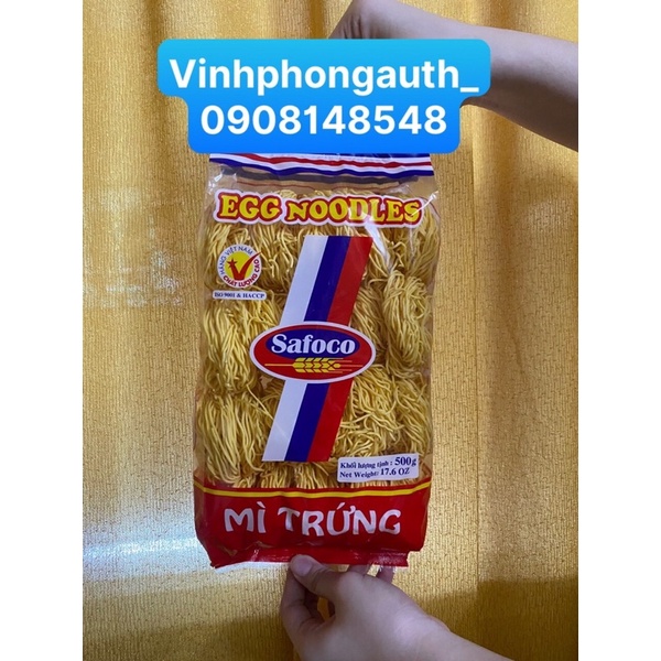 Mì trứng safoco sợi nhỏ 500gr