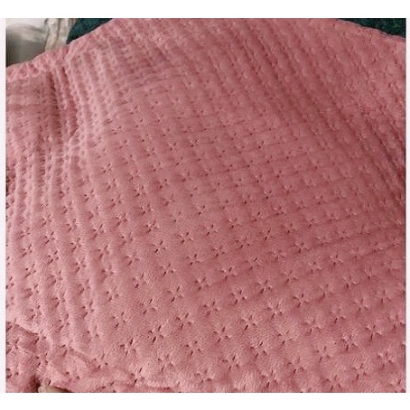 Bộ ga gối nỉ ong , sét ga gối nỉ thu đông cao cấp