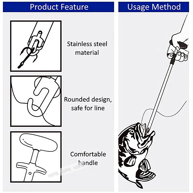 Dụng cụ gỡ lưỡi câu cá tiện lợi