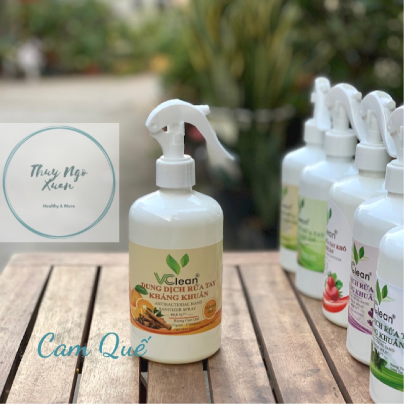 Dung Dịch Rửa Tay Kháng Khuẩn VCLEAN 6 Mùi Hương Cực Thơm Chai 500ml