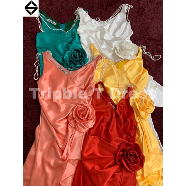 Đầm maxi body dạ hội xẻ đùi TRIPBLE T DRESS -size M/L (kèm ảnh/video thật) MS20Y