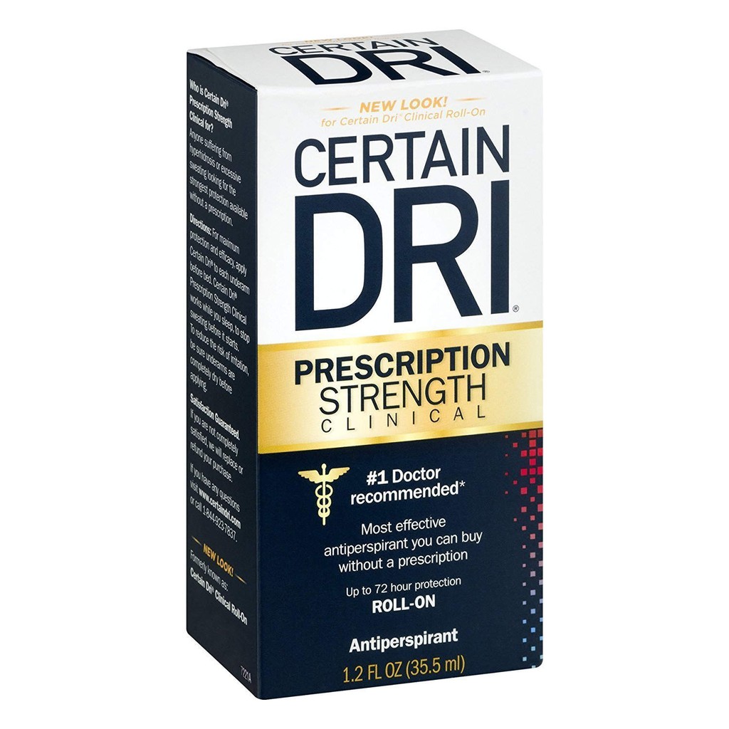 Ngăn Mồ Hôi Nách 72H-Certain Dry Của Mỹ