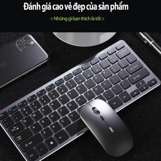 Bàn phím và chuột không dây Kết nối 2.4G Bộ chuột và bàn phím bàn phím macbook Êm dịu và chống nước,Kết nối nhanh chóng