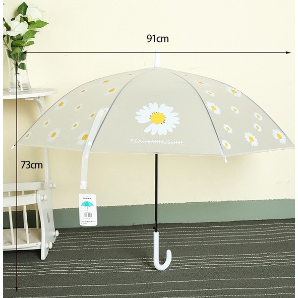Ô dù che mưa in hình Hoa Cúc họa mi xinh xắn