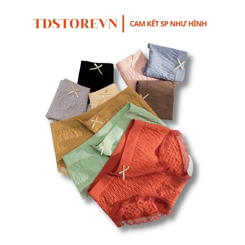 Quần sịp nữ Tdstore chất liệu cotton co giãn 4 chiều kháng khuẩn khử mùi , quần lót nữ gợi cảm size từ 60kg trở xuống