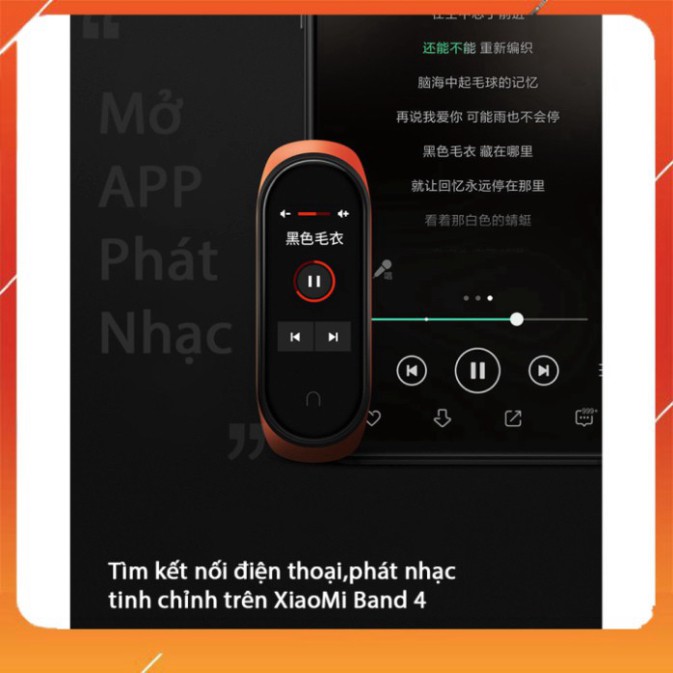 THANH LÝ XẢ KHO XiaoMi MiBand 4 đồng hồ thông minh band AI Màng hình 7 sắc Đo nhịp tim đo huyết bước chân app tập thể dụ