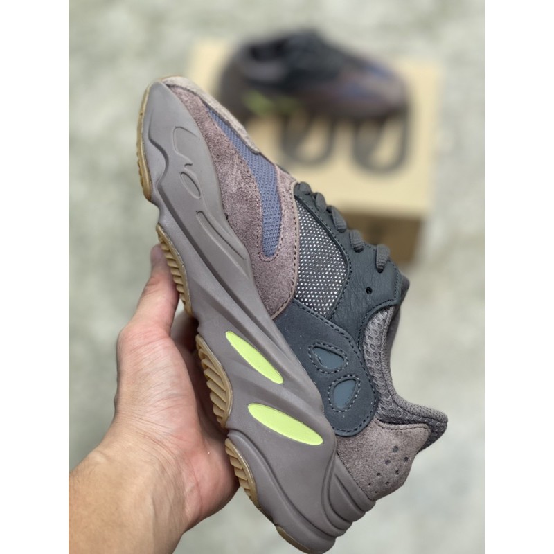 Giày thể thao sneaker yz 700 nam nữ mauve đế hạt ép hình tự chụp thật