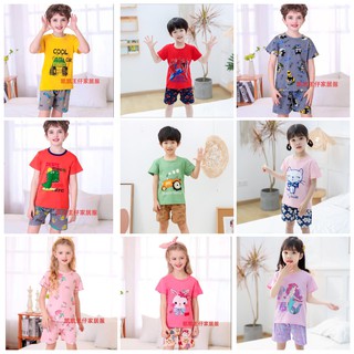 Bộ xuất Hàn bé trai, bé gái 7-24kg chính hãng, bộ cộc tay chất cotton co giãn, mềm mát