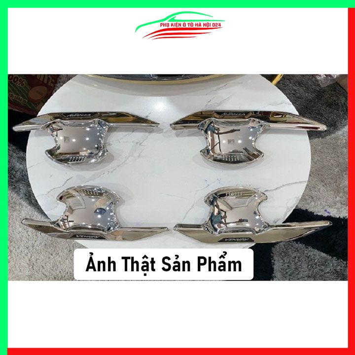 Ốp tay hõm mạ crom AVANZA 2022-2024 sáng bóng chống trầy bảo vệ cửa xe ô tô