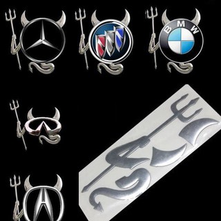 Decal hình ác quỷ dán trang trí logo xe