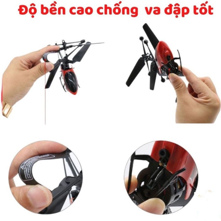 Máy Bay Điều Khiển Từ Xa Helicopter Kèm Dây Sạc - Đồ Chơi Thông Minh Cho Bé Phát Triển Tư Duy Trí Tuệ, Khả Năng Quan Sát