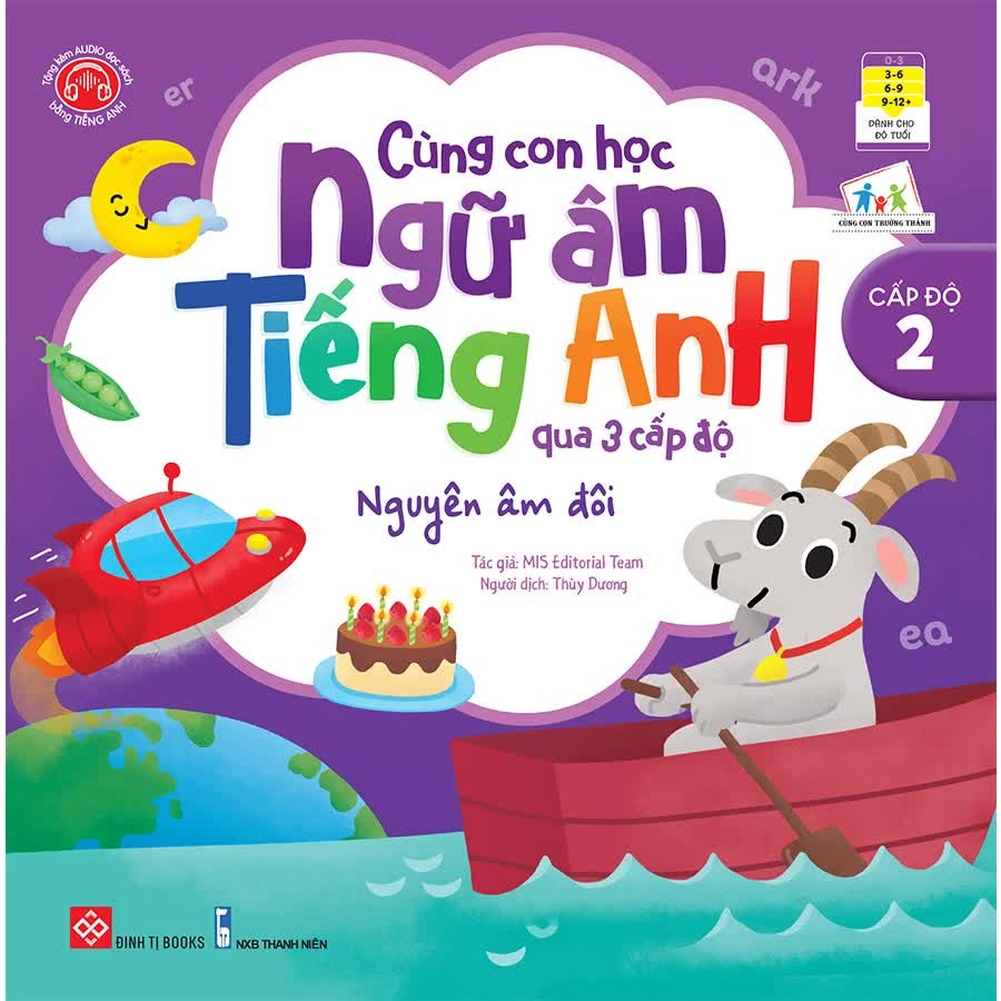 Sách-Cùng con học ngữ âm tiếng Anh qua 3 cấp độ