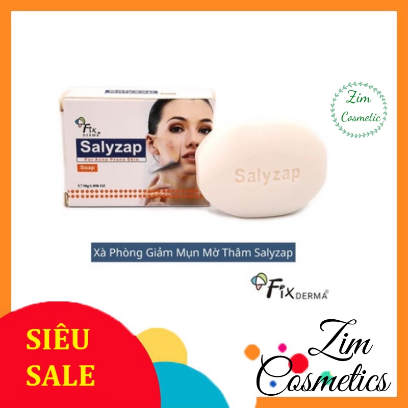 Xà bông giảm mụn lưng và mặt SALYZAP SOAP FIXDERMA  30g