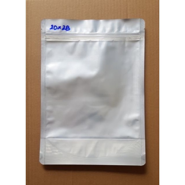 500g Túi Zip Mặt Bạc Đáy Đứng Đựng Thực Phẩm