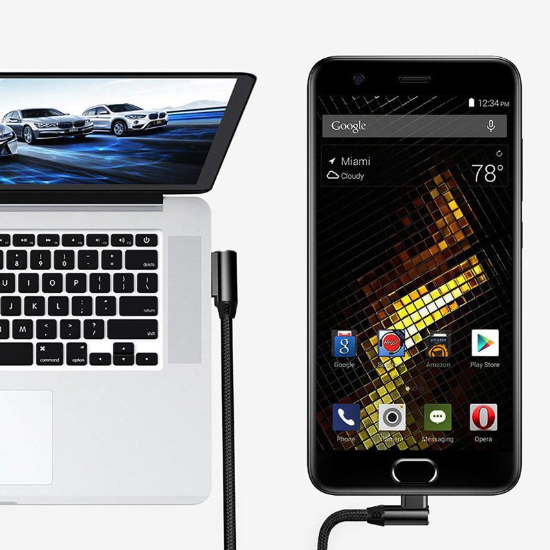 Dây Cáp Sạc Usb 90 Độ Cho Samsung S8 Note 8, Lg V20 G6 G5 Google Pixel 2/xl | BigBuy360 - bigbuy360.vn