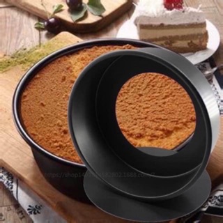 Khuôn tròn chống dính đế rời cao cấp 22cm màu Đen