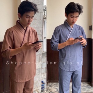 đồ lam đi chùa-Nhật nam không thêu