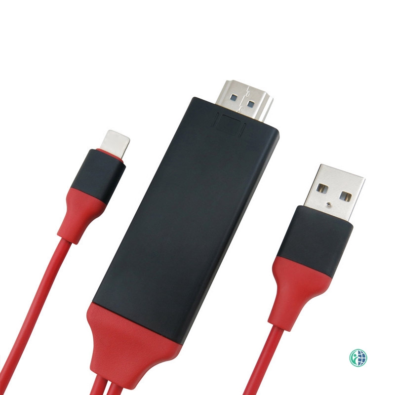 Dây cáp HDMI 1080P chức năng sạc và nối TV với điện thoại iphone IOS cổng USB