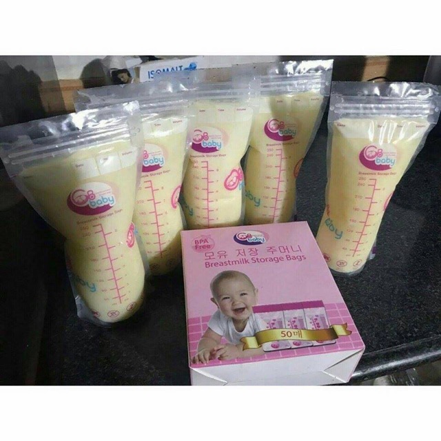 Túi trữ sữa GB baby Hàn quốc [50 cái] 250ml mẫu mới