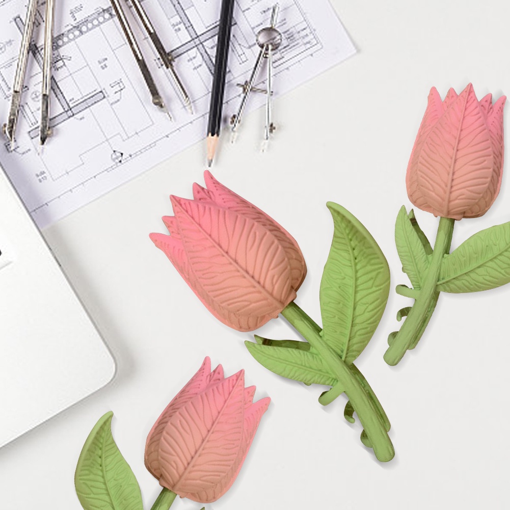 Hoa Tulip Tóc Móng Vuốt Kẹp Tóc Hoa Cho Nữ Cá Mập Kẹp Mũ Đội Đầu Trang Điểm Tắm Phụ Kiện Tóc