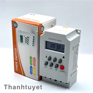 Công tắc hẹn giờ Kg316 T-ll/ 25 A 16 chương trình bật tắt thiết bị có khoá phím