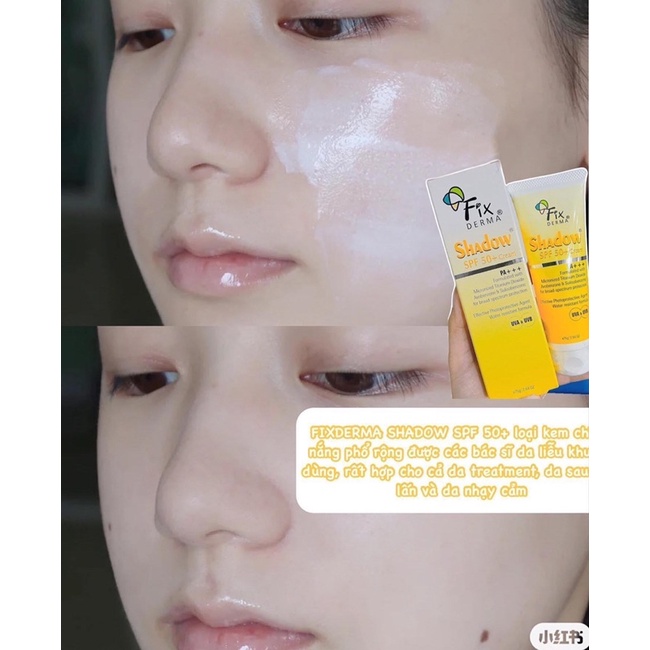 KEM CHỐNG NẮNG SHADOW FIXDERMA SPF 50+ CREAM