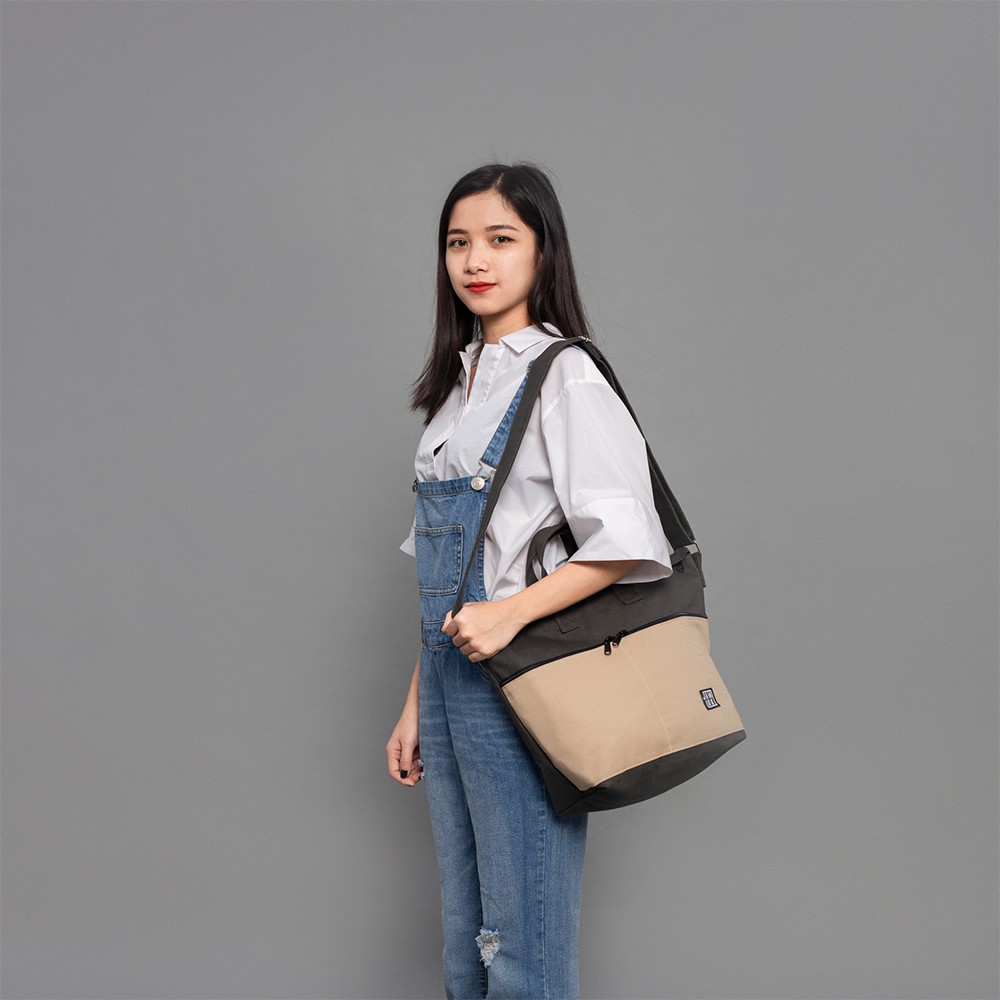 Jamlos City Messenger Bag - Túi đeo chéo xách tay vải canvas thời trang nhiều ngăn vừa laptop 13&quot; 15&quot; A4 đi học đi làm